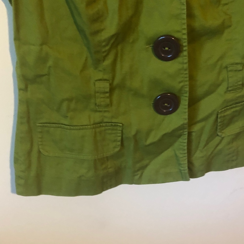 Robbie Bee Olive Green Short Sleeve Blazer - Picture 4 of 8